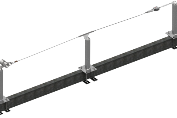 Línea de Vida sobre Poste Estándar Bridado